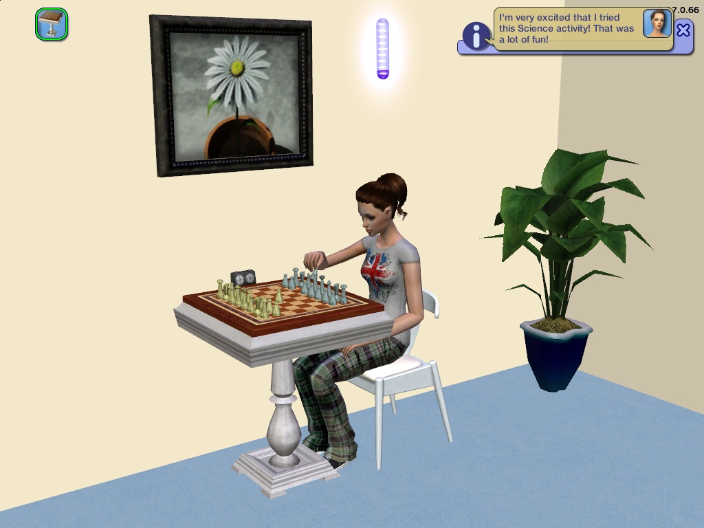 Chess game in sims free play